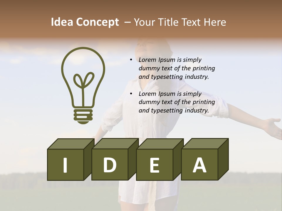 Vitality Cloud Looking PowerPoint Template