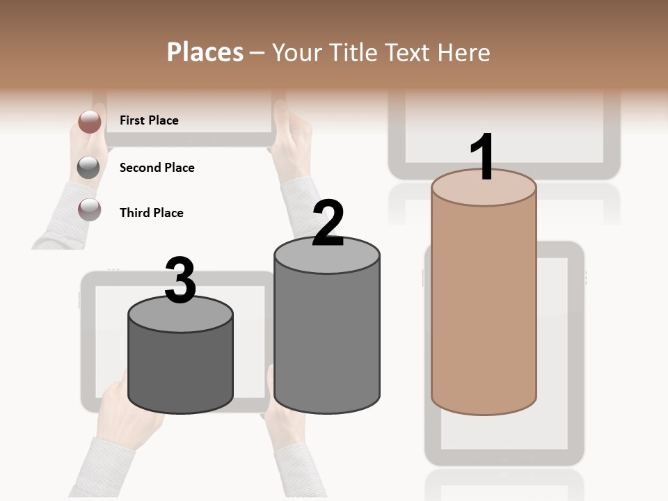 Hand Monitor Object PowerPoint Template