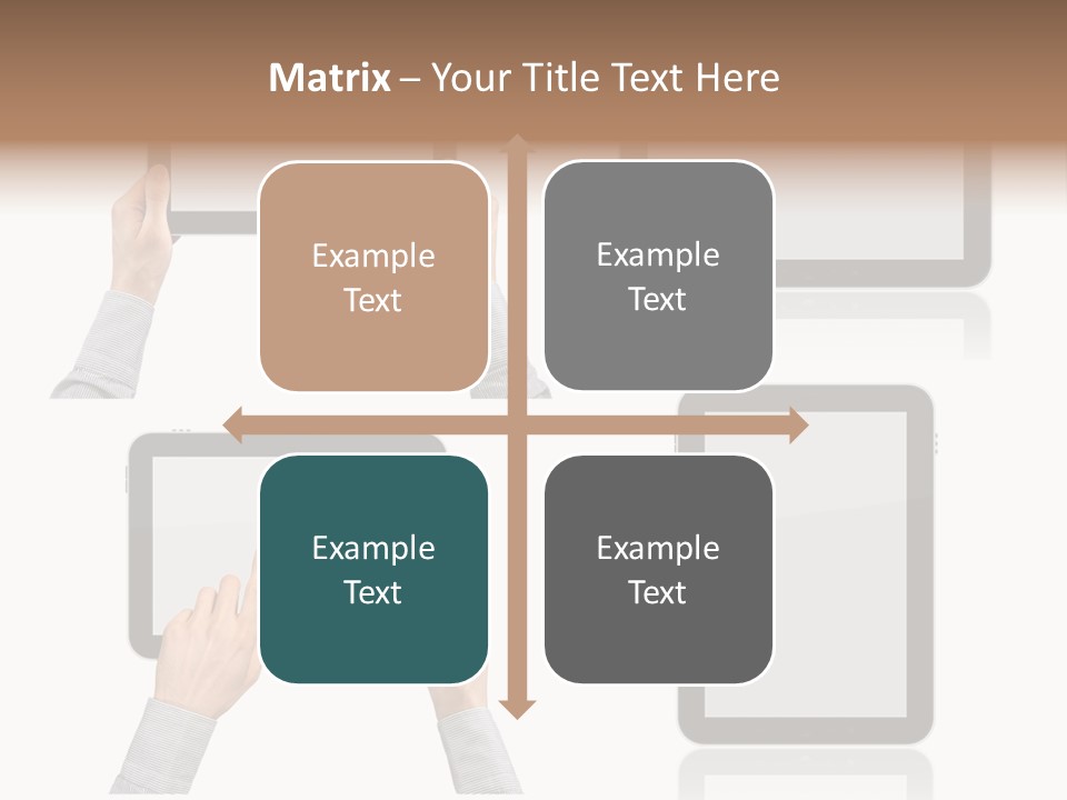 Hand Monitor Object PowerPoint Template