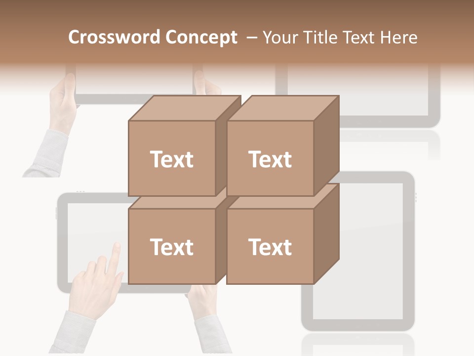 Hand Monitor Object PowerPoint Template