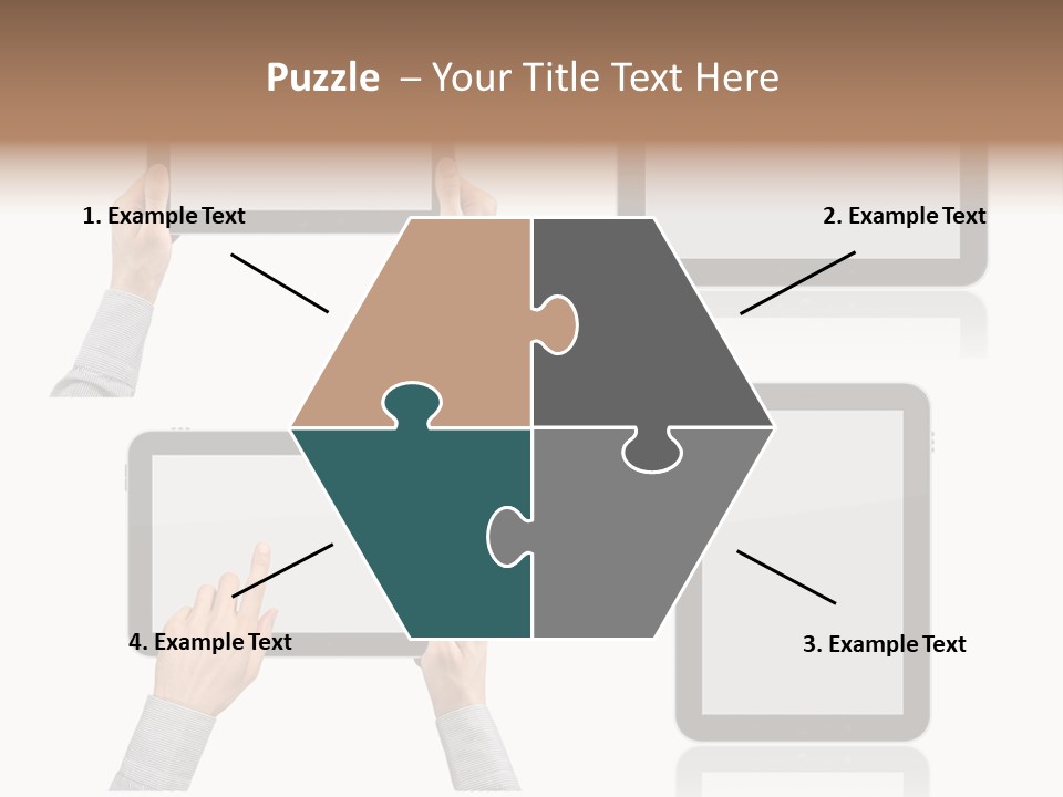 Hand Monitor Object PowerPoint Template