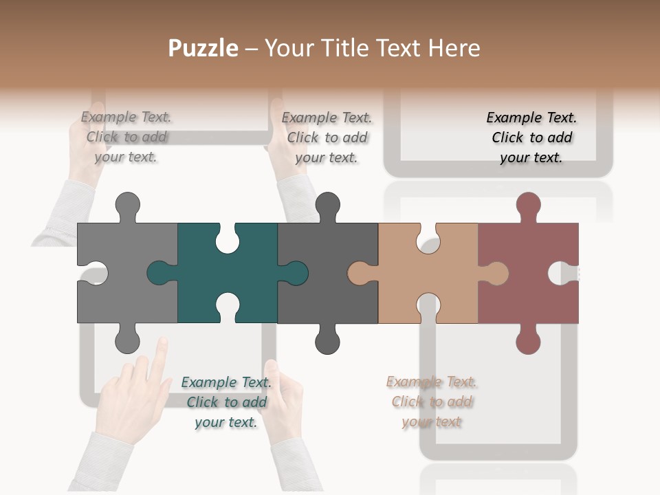 Hand Monitor Object PowerPoint Template