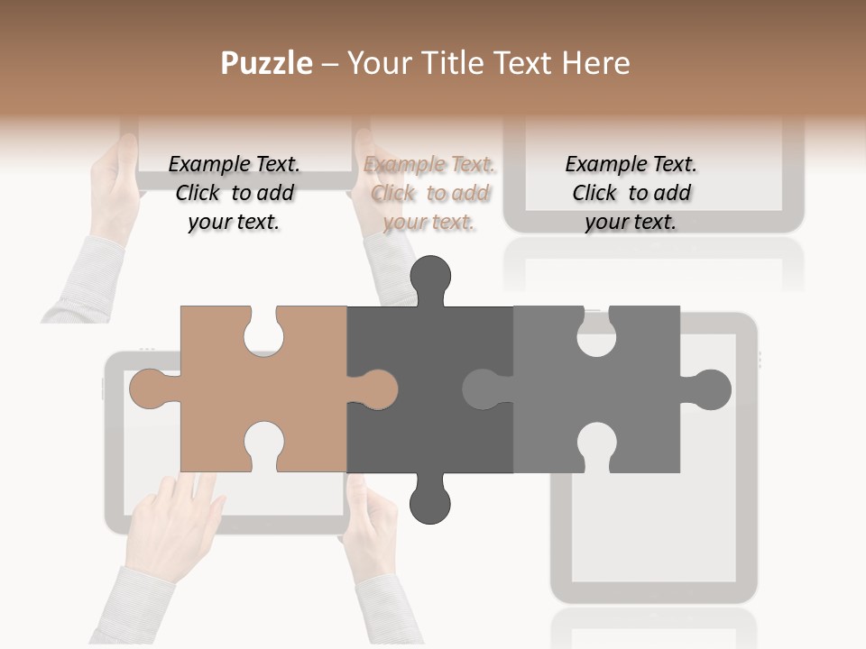 Hand Monitor Object PowerPoint Template