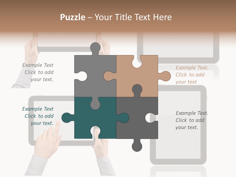 Hand Monitor Object PowerPoint Template