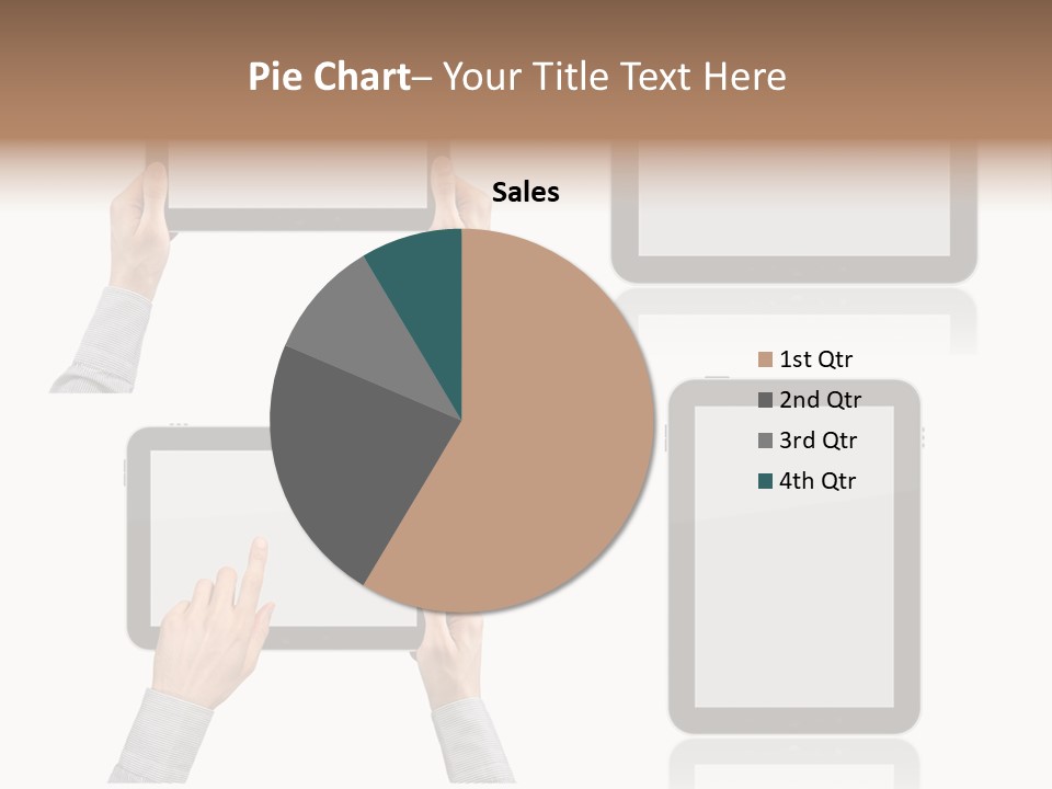 Hand Monitor Object PowerPoint Template