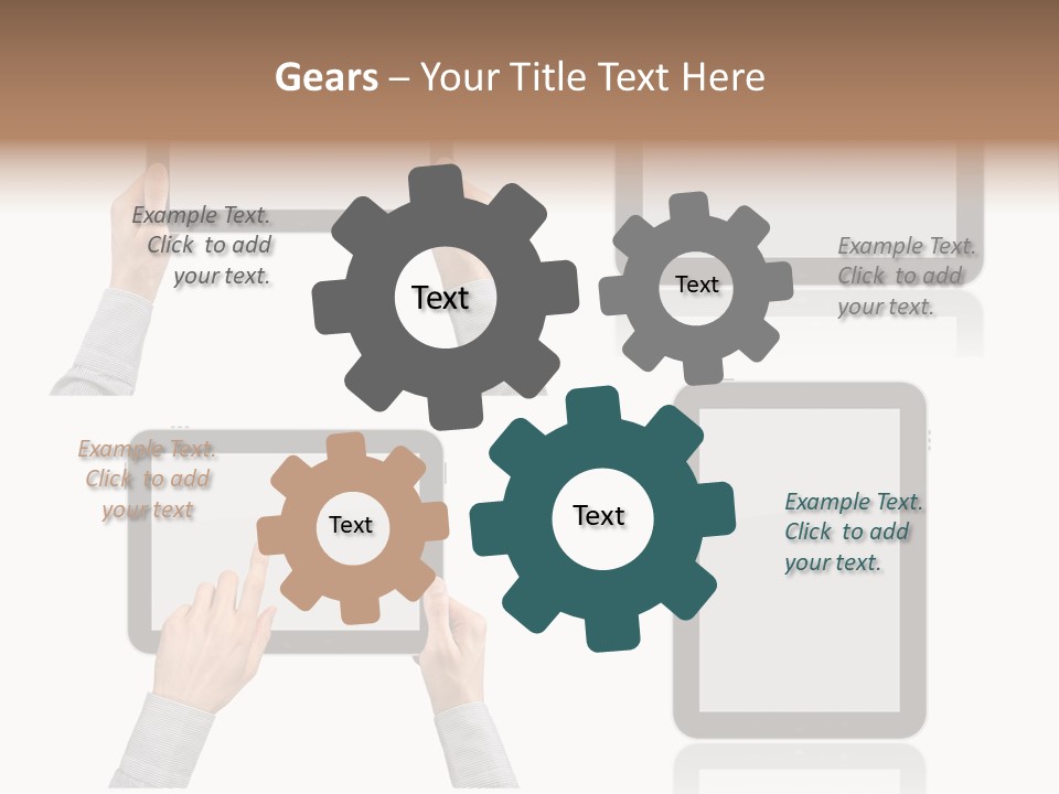 Hand Monitor Object PowerPoint Template
