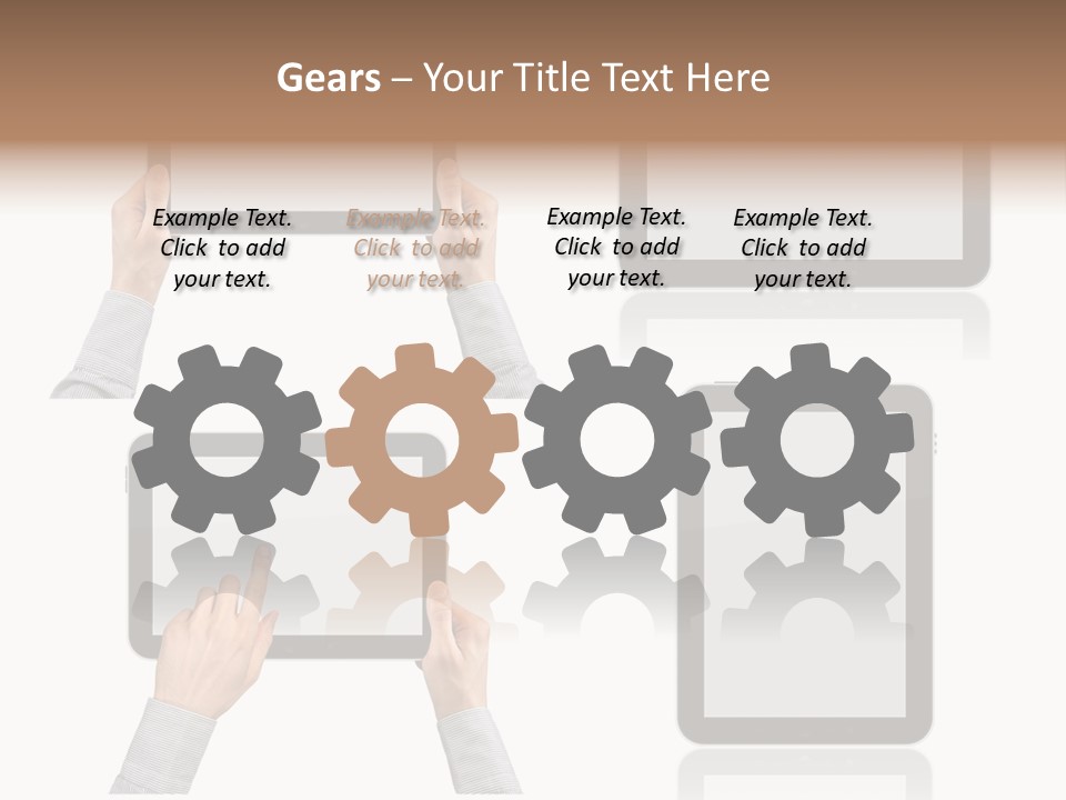 Hand Monitor Object PowerPoint Template