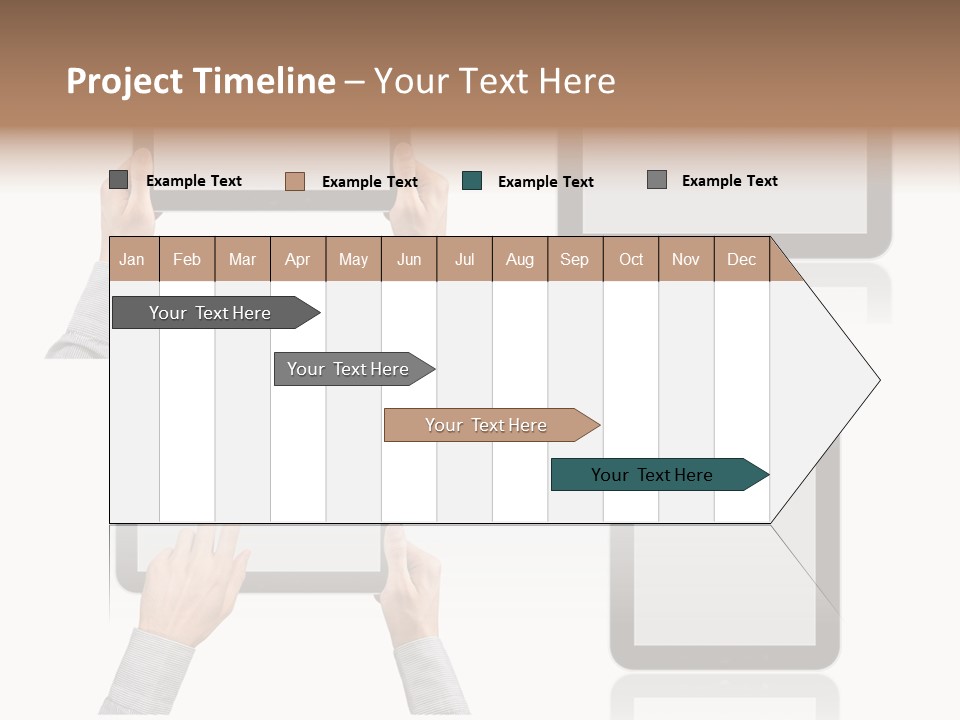 Hand Monitor Object PowerPoint Template