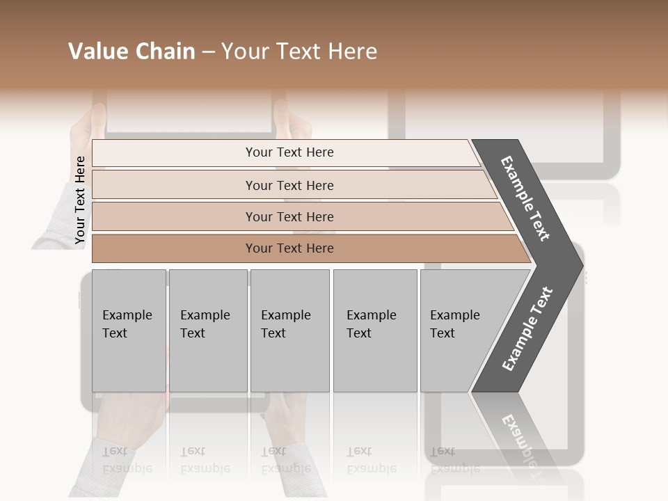 Hand Monitor Object PowerPoint Template