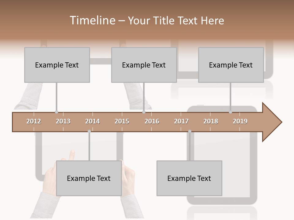 Hand Monitor Object PowerPoint Template