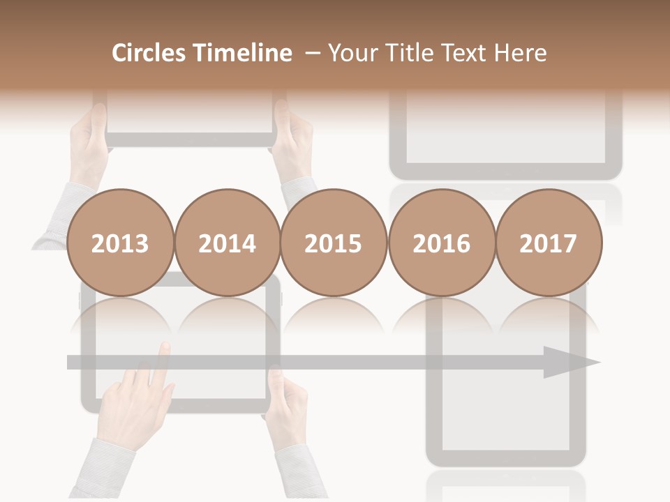 Hand Monitor Object PowerPoint Template