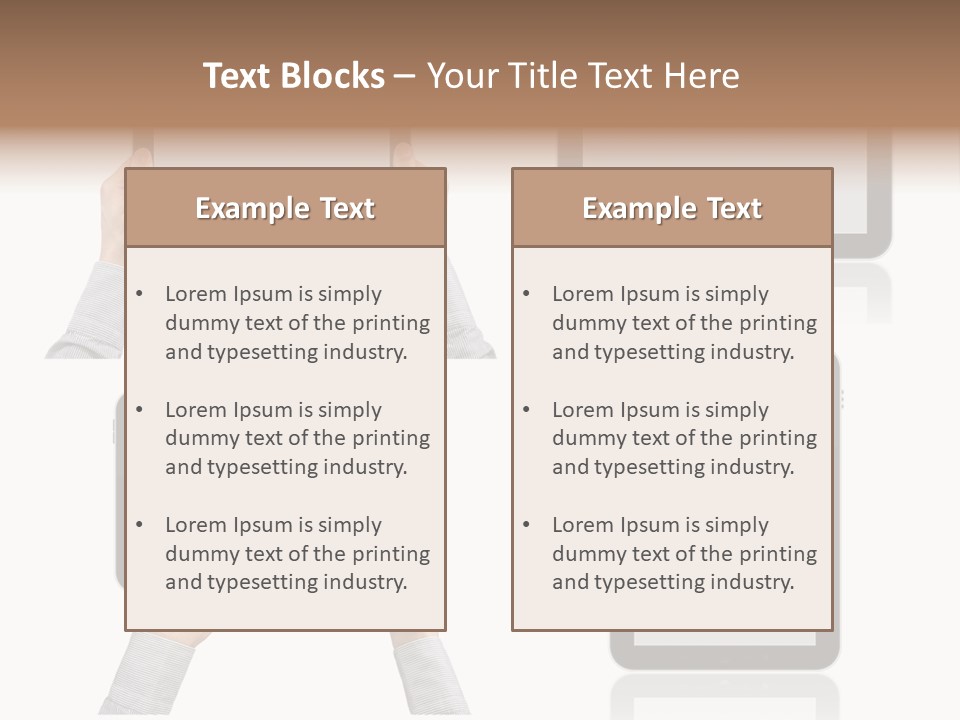 Hand Monitor Object PowerPoint Template