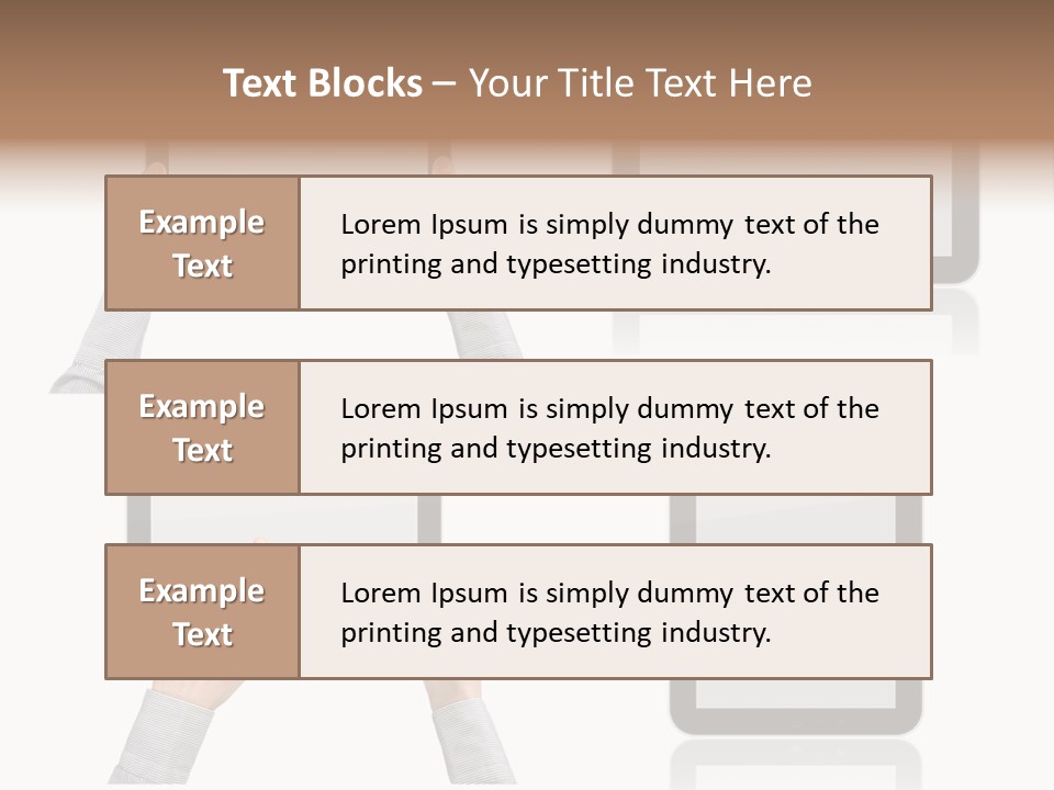 Hand Monitor Object PowerPoint Template