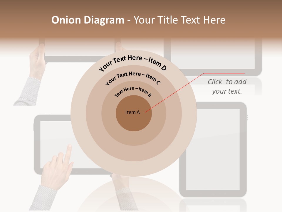 Hand Monitor Object PowerPoint Template
