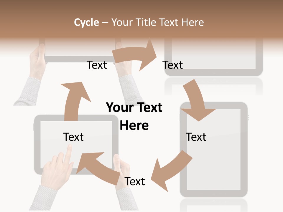 Hand Monitor Object PowerPoint Template