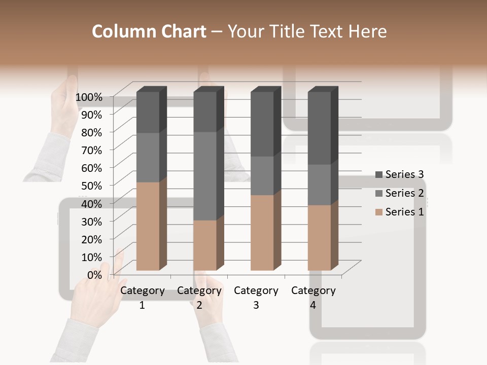 Hand Monitor Object PowerPoint Template