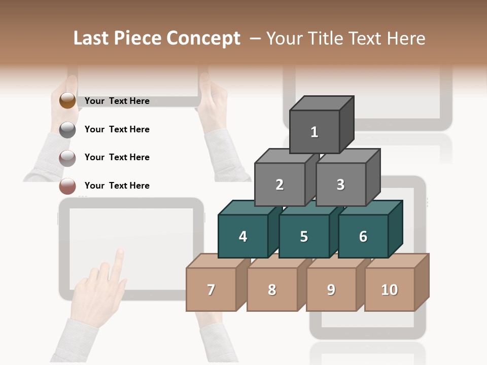Hand Monitor Object PowerPoint Template