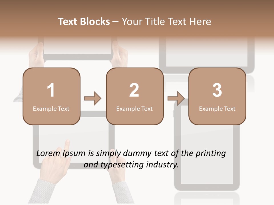 Hand Monitor Object PowerPoint Template