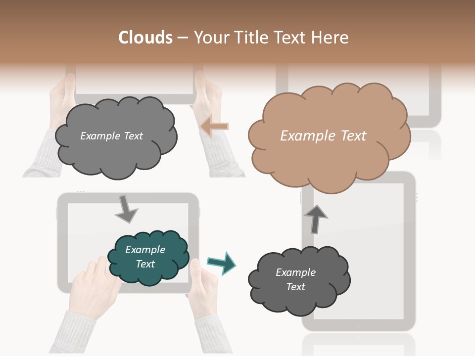 Hand Monitor Object PowerPoint Template