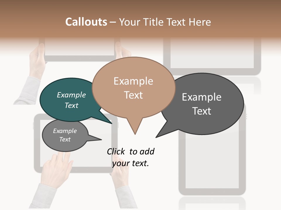 Hand Monitor Object PowerPoint Template