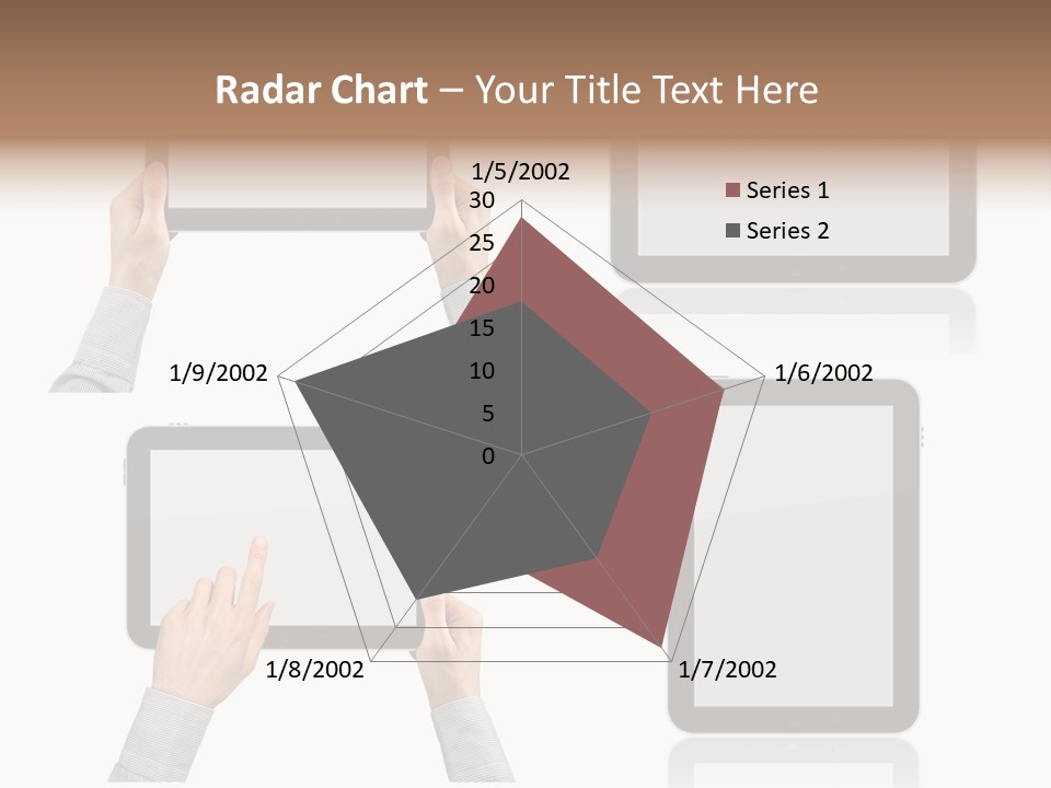 Hand Monitor Object PowerPoint Template