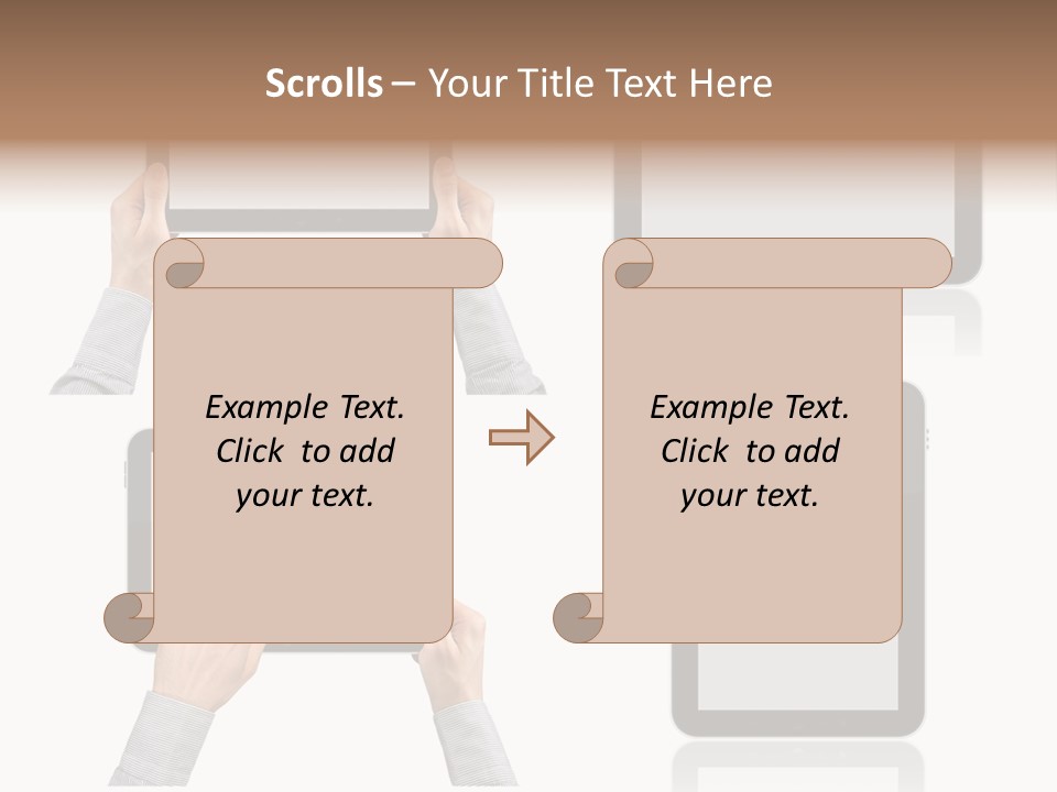 Hand Monitor Object PowerPoint Template