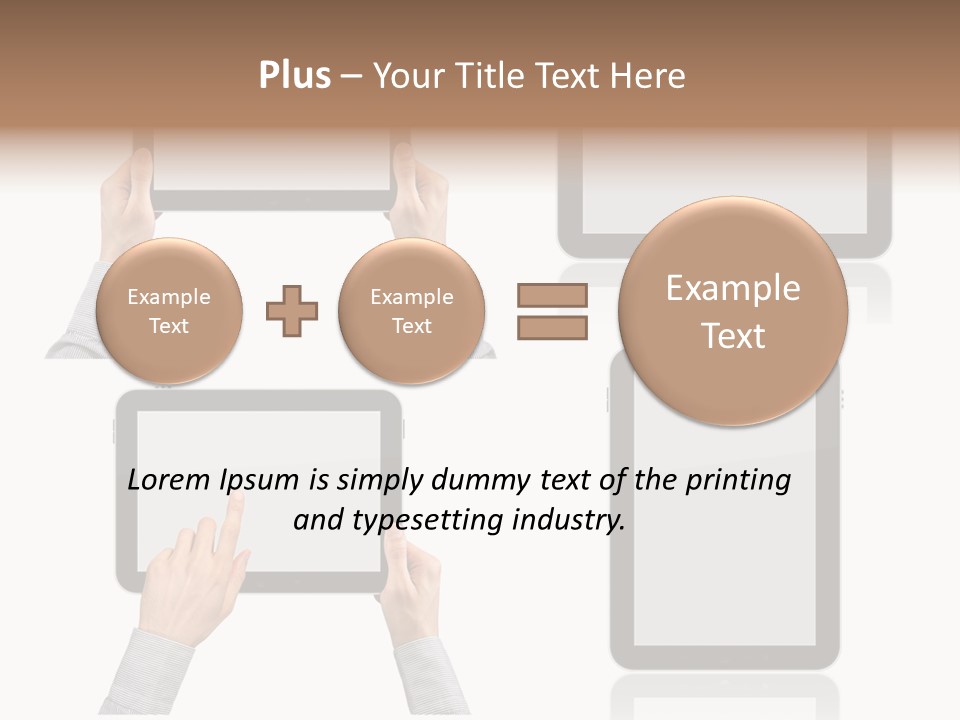 Hand Monitor Object PowerPoint Template