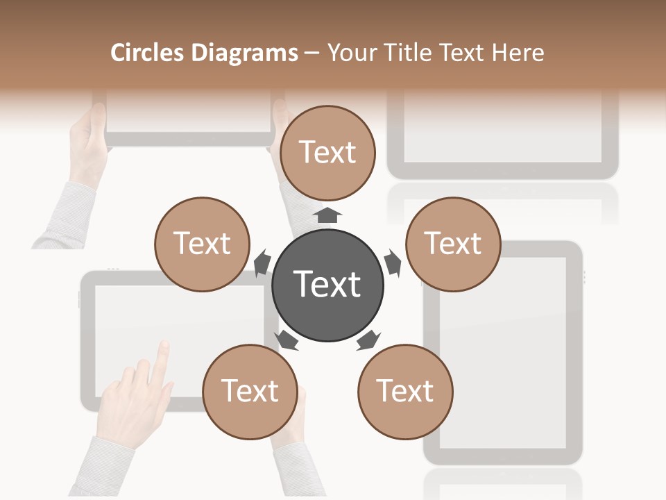 Hand Monitor Object PowerPoint Template