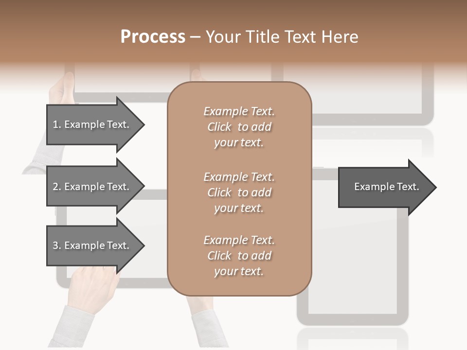 Hand Monitor Object PowerPoint Template