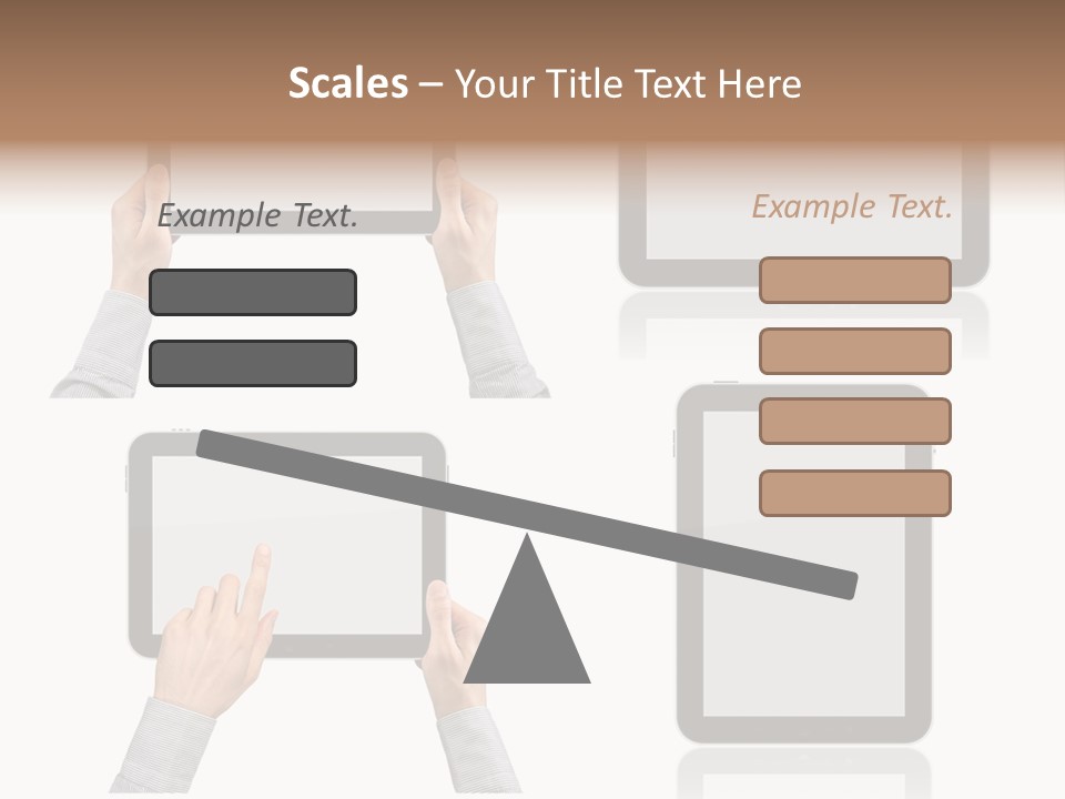 Hand Monitor Object PowerPoint Template