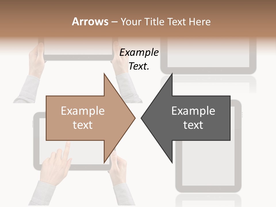 Hand Monitor Object PowerPoint Template
