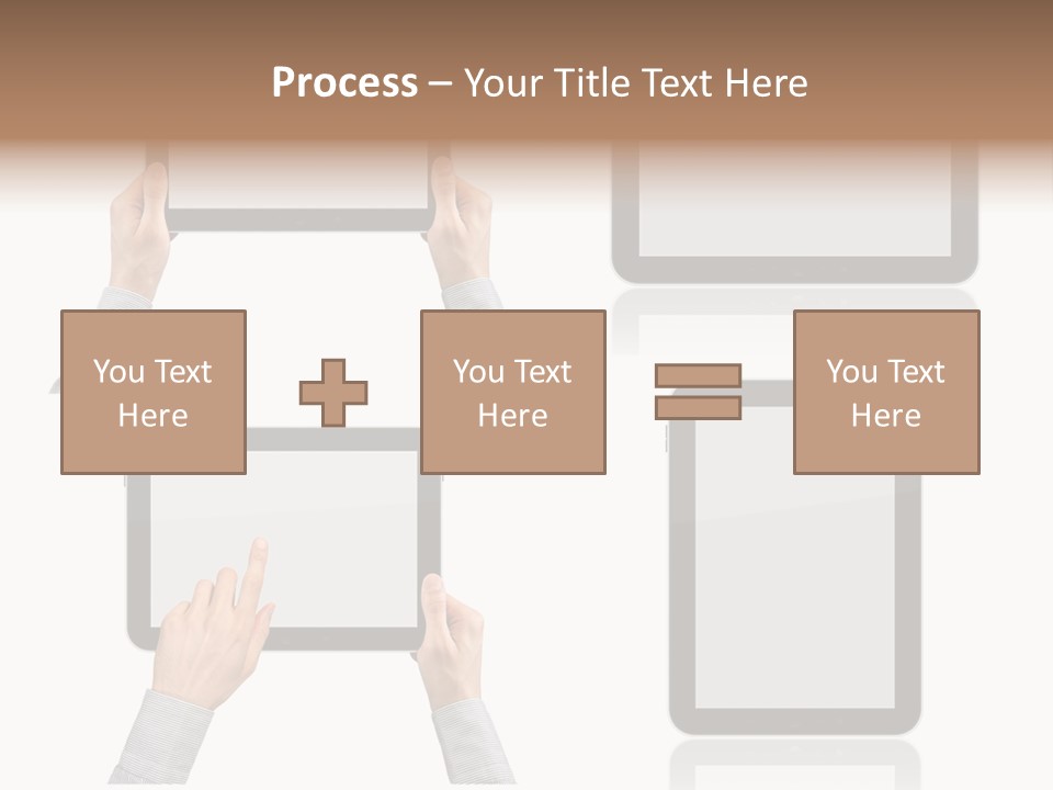 Hand Monitor Object PowerPoint Template