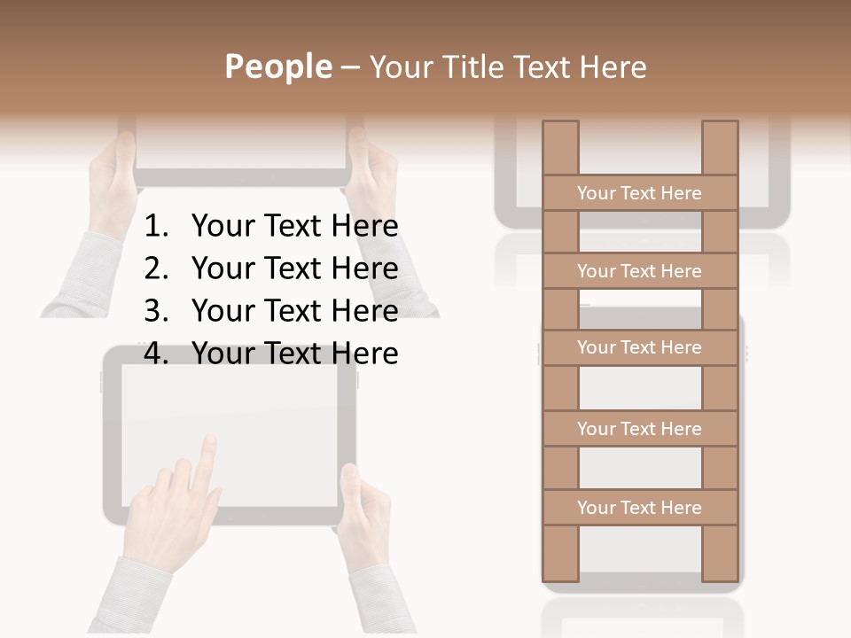 Hand Monitor Object PowerPoint Template
