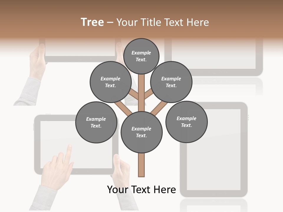 Hand Monitor Object PowerPoint Template