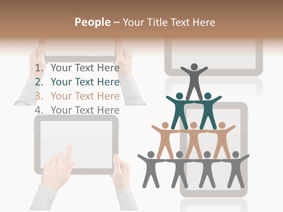 Hand Monitor Object PowerPoint Template