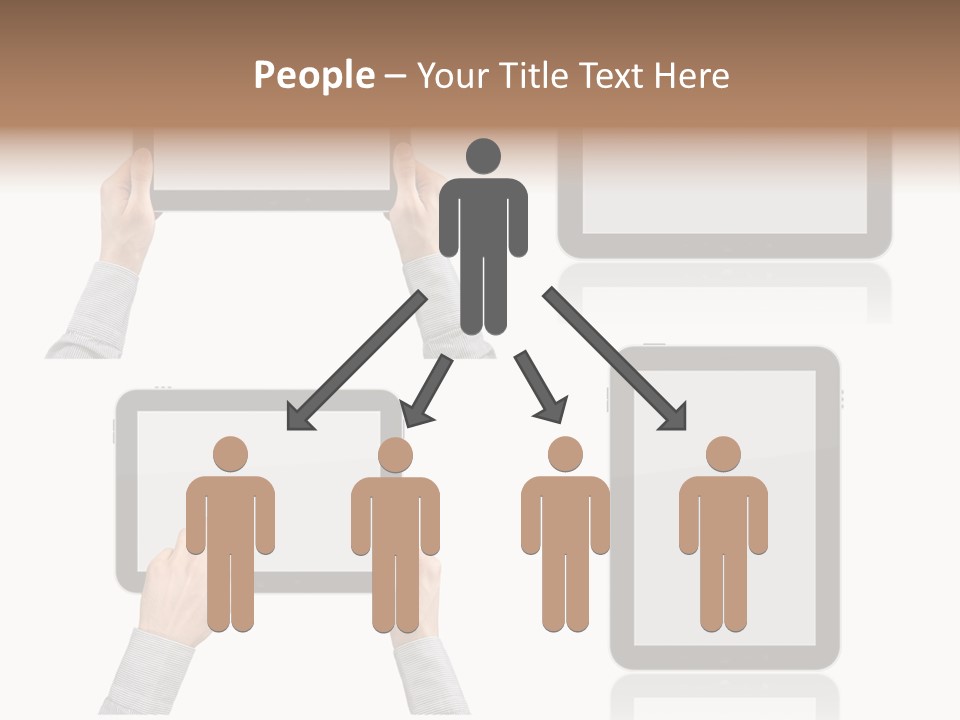 Hand Monitor Object PowerPoint Template