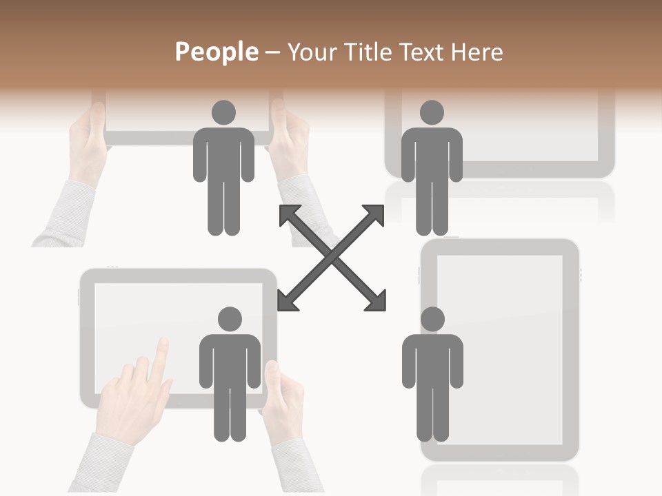 Hand Monitor Object PowerPoint Template