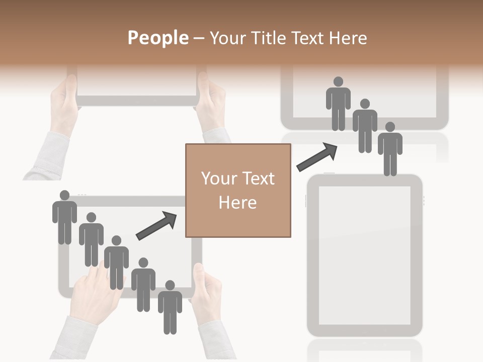 Hand Monitor Object PowerPoint Template