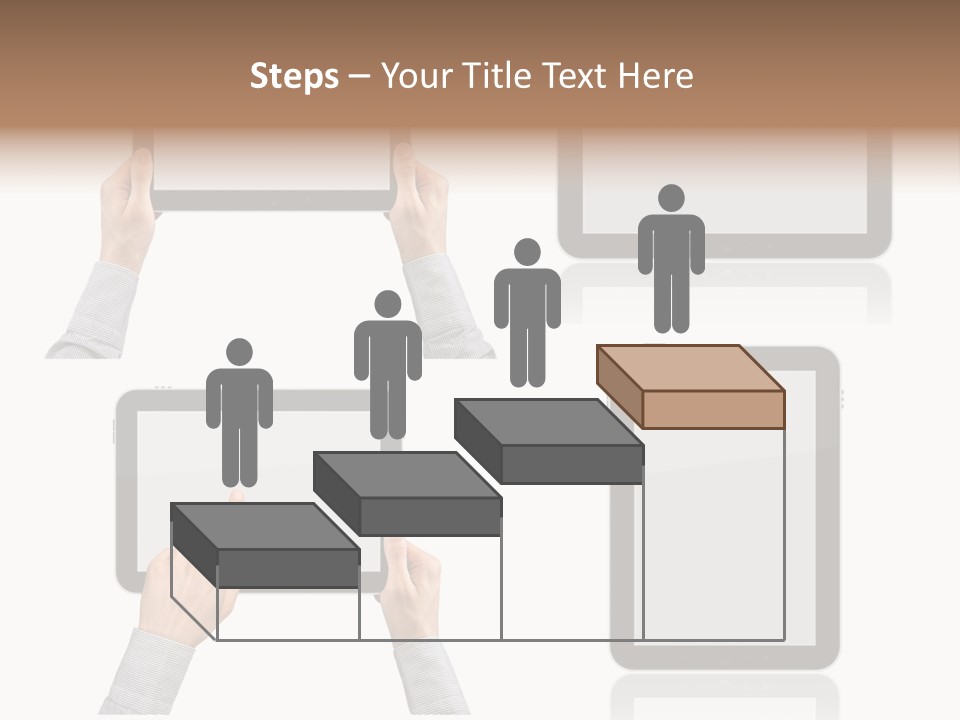 Hand Monitor Object PowerPoint Template