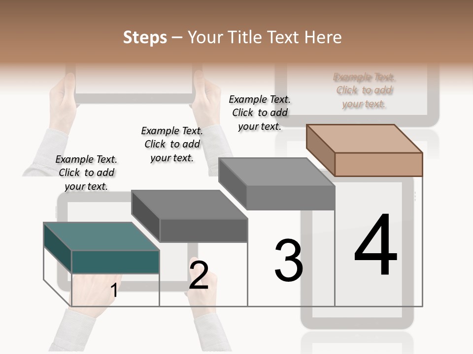 Hand Monitor Object PowerPoint Template