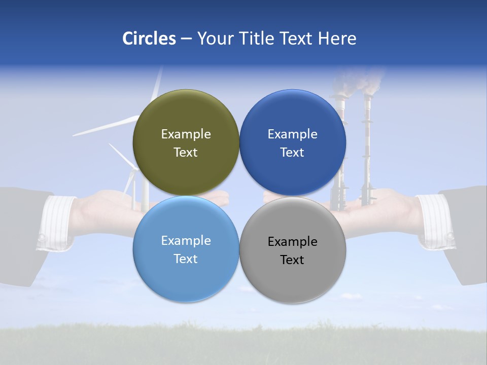 Turbine Climate Sky PowerPoint Template