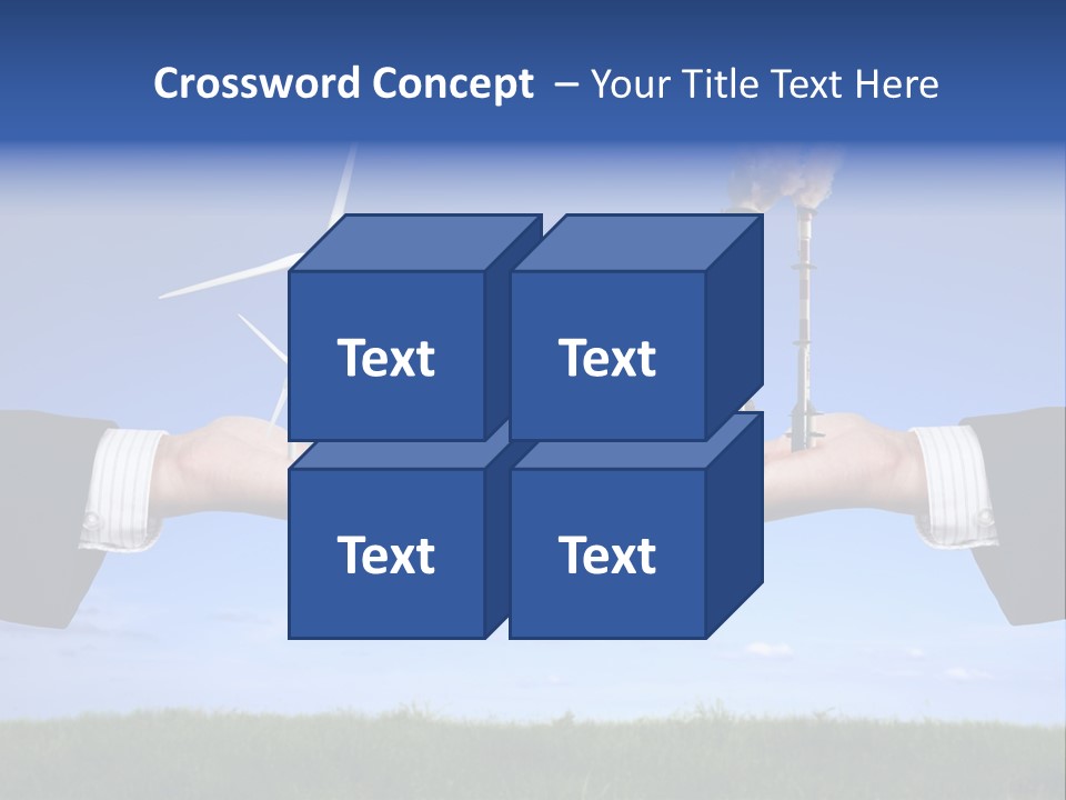 Turbine Climate Sky PowerPoint Template