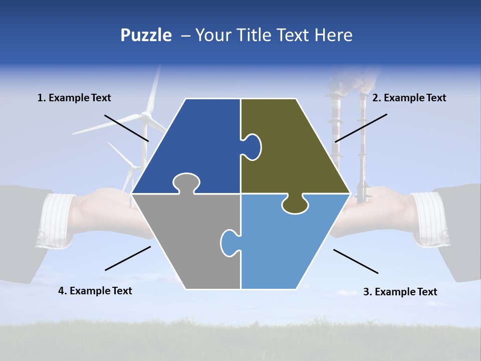 Turbine Climate Sky PowerPoint Template