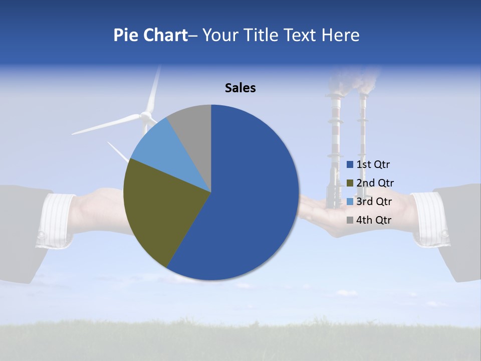 Turbine Climate Sky PowerPoint Template