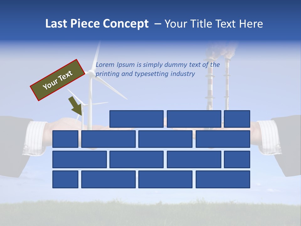 Turbine Climate Sky PowerPoint Template