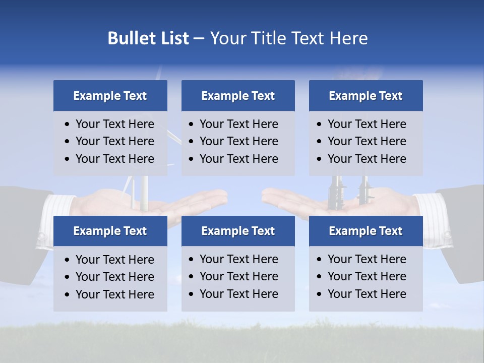 Turbine Climate Sky PowerPoint Template