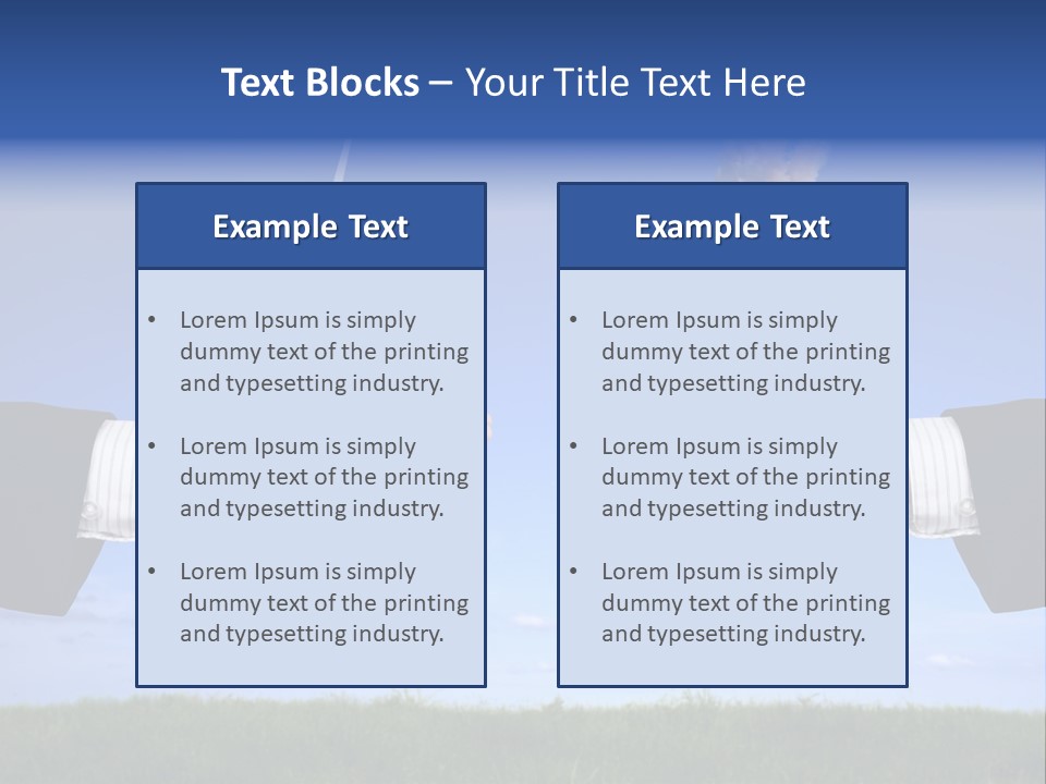 Turbine Climate Sky PowerPoint Template