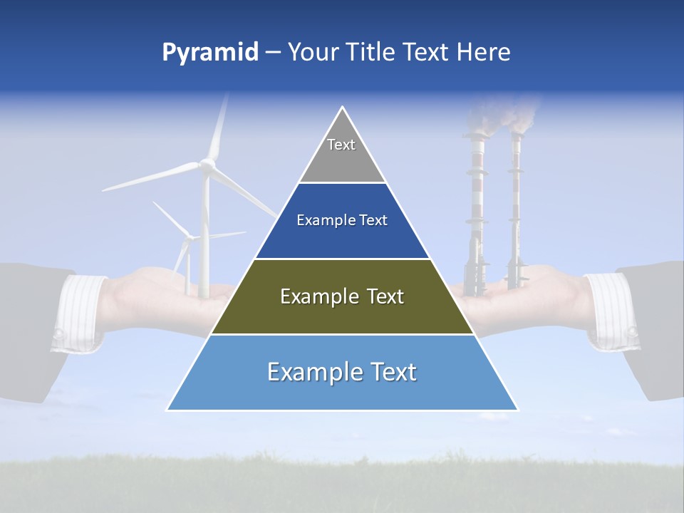 Turbine Climate Sky PowerPoint Template
