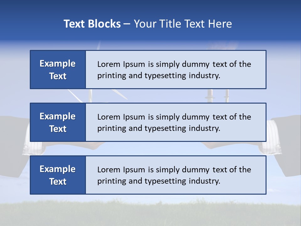 Turbine Climate Sky PowerPoint Template