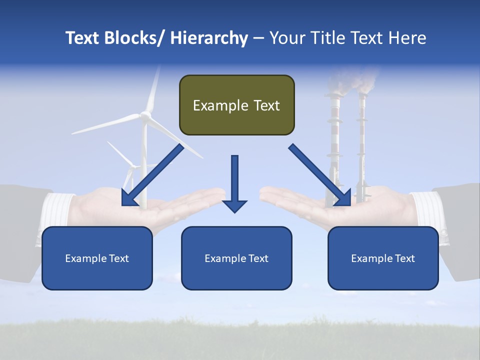 Turbine Climate Sky PowerPoint Template
